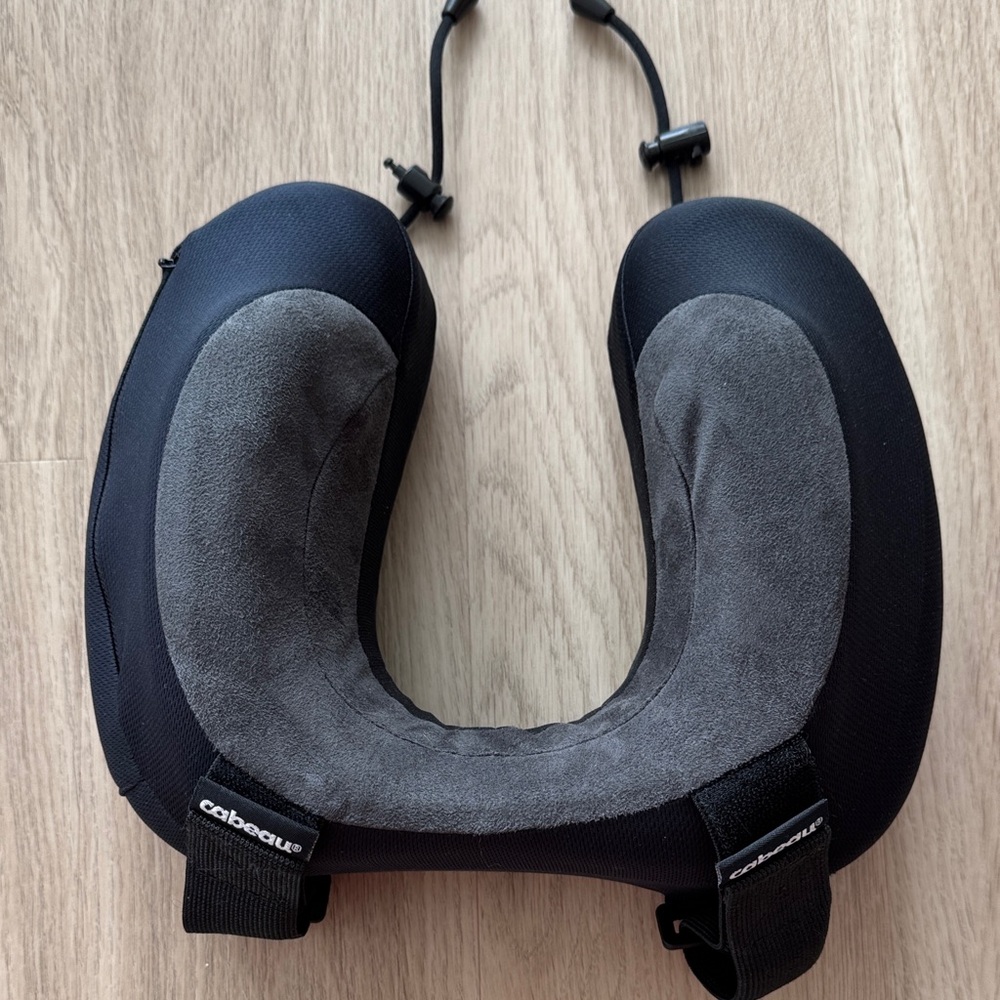 Cabeau Black and Gray Travel Neck Pillow